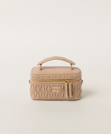 Matelassé nappa leather shoulder bag