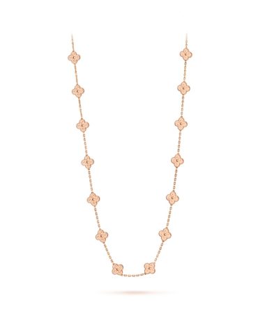 Vintage Alhambra long necklace, 20 motifs