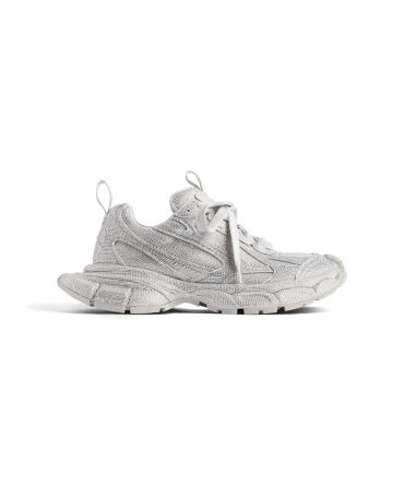 Mens 3xl Sneaker With Rhinestones  in Light Grey