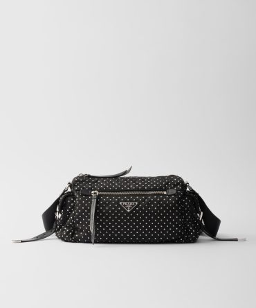Re-Nylon Bag With Studs