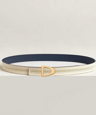 Cavaliere belt buckle & Bandana leather strap 24 mm