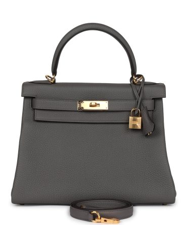 Hermes Kelly Retourne 28 Etain Togo Gold Hardware