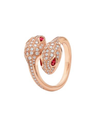 Serpenti Seduttori gilded snake ring