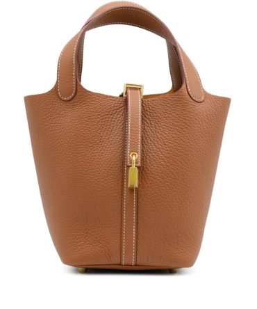 Hermes Gold Clemence Picotin Lock 18 Gold Hardware