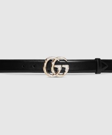 GG Marmont thin belt with beading