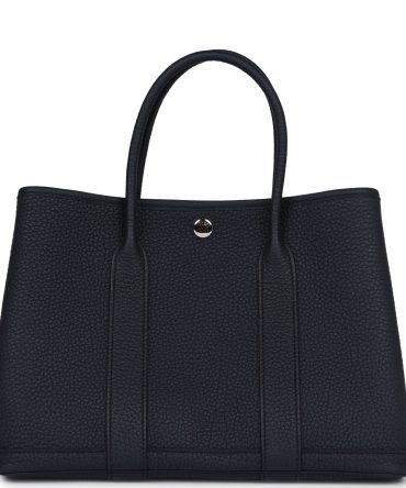 Hermes Garden Party 30 Bleu Nuit Negonda Palladium Hardware