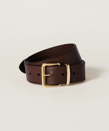 Leather belt
