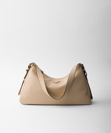 Prada Aim??e Large Leather Shoulder Bag