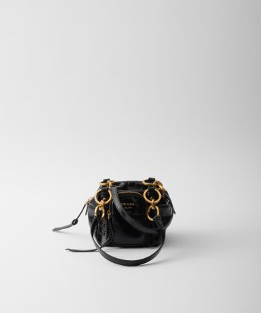 Prada Dangle Leather Top-Handle Mini-Bag