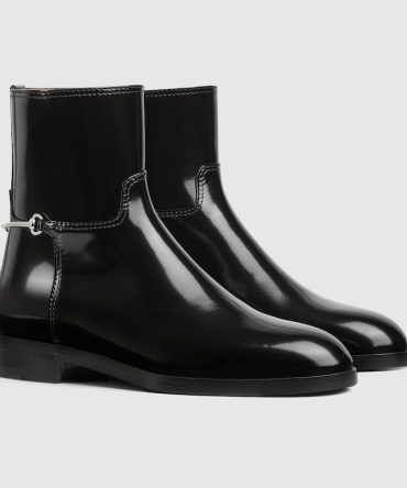 Womens slim Horsebit ankle boot