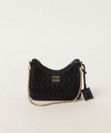 Matelassé nappa leather shoulder bag