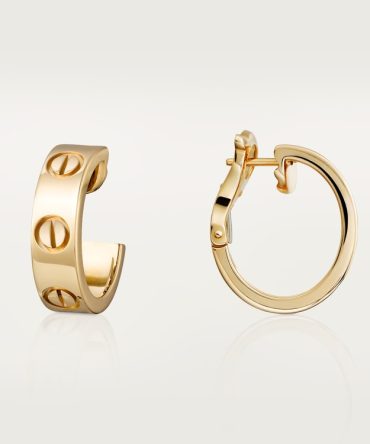 LOVE hoop earrings, classic model