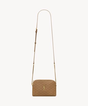 YSL Gaby Zipped Pouch in Quilted Lambskin
