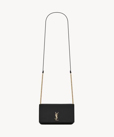 YSL Cassandre Phone Holder in Smooth Leather