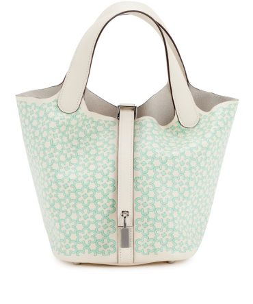 Hermes Nata Lucky Daisy Swift Picotin Lock 18 Palladium Hardware
