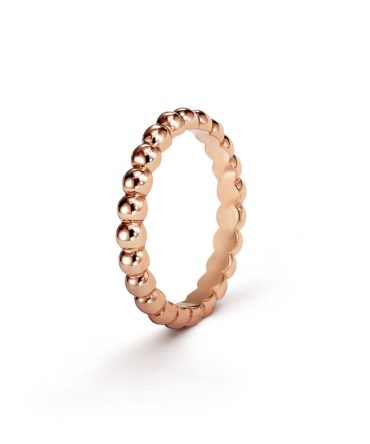 Perlee pearls of gold ring, medium model