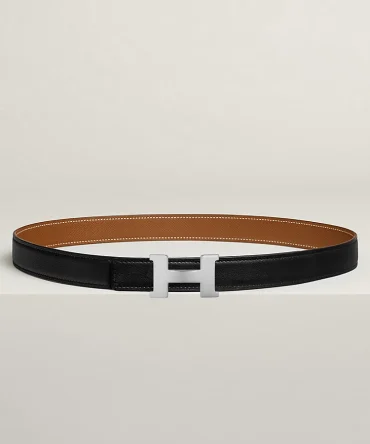 Mini Constance belt buckle & Reversible leather strap 24 mm