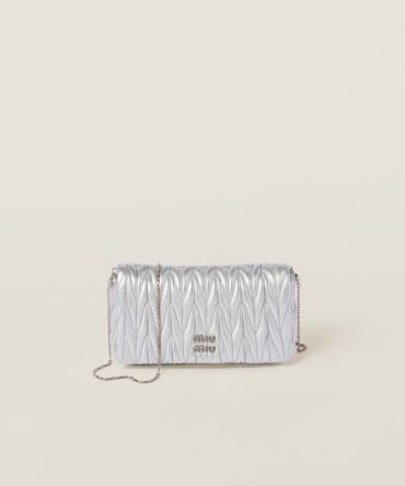 Matelassé nappa leather mini-bag