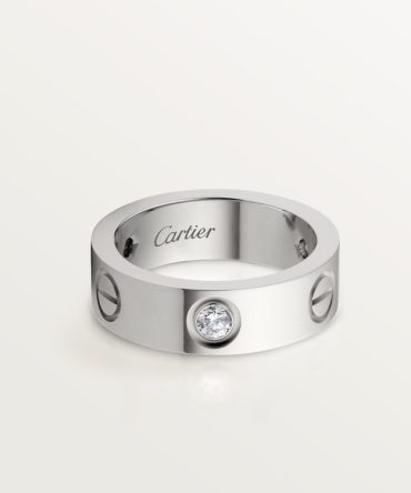 LOVE ring, classic model, 3 diamonds