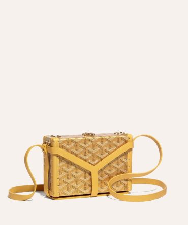 Goyard Minaudiere Trunk Bag Yellow