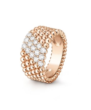 Perlee diamonds ring, 5 rows