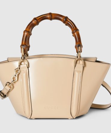 Mini Bamboo Top Handle Tote Bag