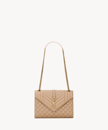 YSL ENVELOPE Medium in MATELASSé Lambskin